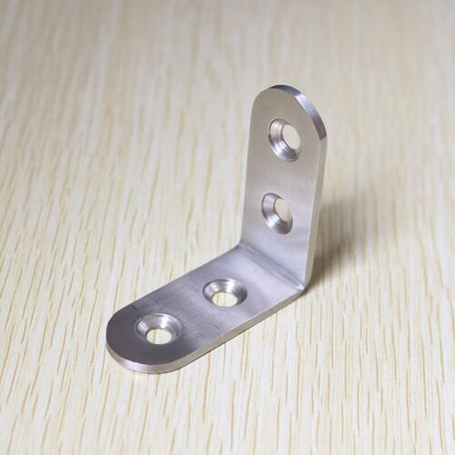 Stainless Steel Thickening Corner Bracket 45*45 Fixed Code Computer Table Chair Splice Board 90 Degree Right Angle Iron 10pcs