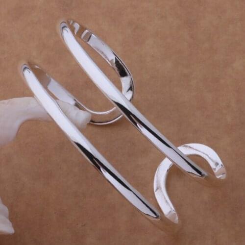 SZ-AB129 Hot Silver Color Gift Women Lady Nice High Quality Fashion Jewelry Two Line Bracelet /ajaajaha Bvfakmma