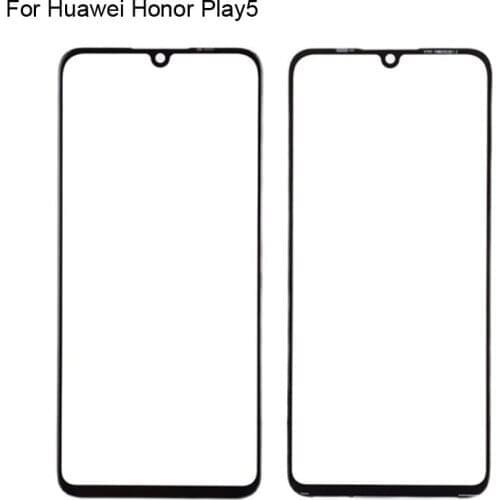 2pcs For Huawei Honor Play5 Front LCD Glass Lens touchscreen For Honor Play 5 Touch screen Panel Outer Screen Glass without flex