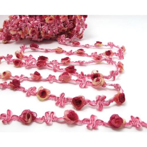 2 Yards 1/2 Inch Woven Rococo Ribbon Trim|Decorative Floral Ribbon|Scrapbook Materials|Clothing|Decor|Craft Supplies