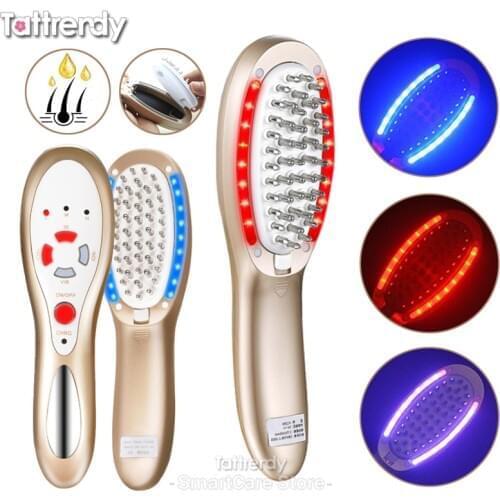5 in 1 hair growth product scalp treatment spa massage hair brush introduce scalp oil liquid comb thicken hair care phototherapy
