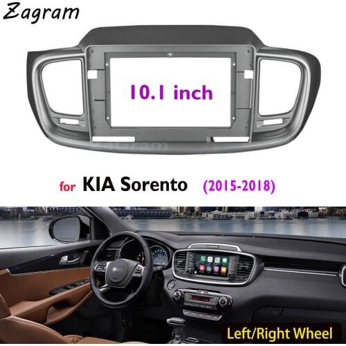 10.1 Inch 2 Din Car Video Fascia for KIA Sorento 2015 2016 2017 2018 Panel Player Audio Frame Dashboard Mount Kit