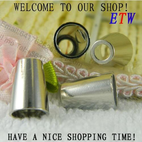 Free shipping Fashion Alloy Cord End,DIY Plating Nickel Cord Ring 50pcs/lot Garment Accessories Jewelry Findings Accessories