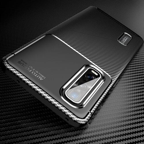 Find X2 Pro Shockproof Carbon Case for OPPO Find X2 Pro Case Silicone TPU cover for Find X2 phone Case Soft Back Cover