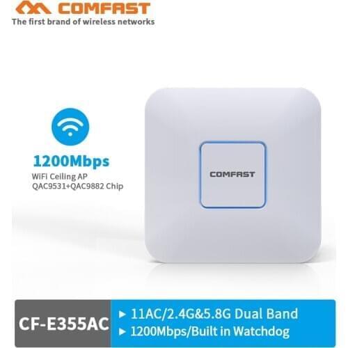 COMFAST Wave 2 MU-MIMO 1200Mbps wireless Ceiling AP Wi-Fi Router 802.11ac/b/g/n 48V POE indoor wifi coverage AP AC Management AP