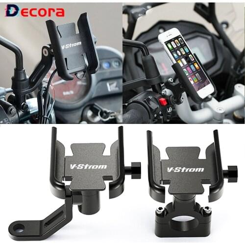 All Years For SUZUKI Vstrom DL 250 650 1000 V-Strom 650/XT 1000/XT Motorcycle Handlebar Mobile Phone Holder GPS Stand Bracket