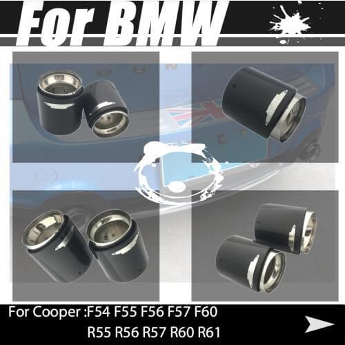 For BMW MINI Cooper Car Stainless Steel Car Muffler Exhaust Tail Throat Liner pipe car shape exhaust tail pipe muffler tail end