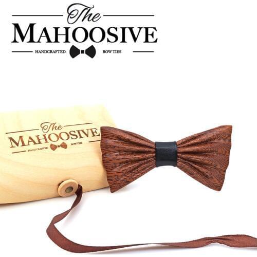 Mens Wooden Bow tie designers fashion gravata noeud papillon bois pajarita madera wood bowtie men necktie goom shirt accessories