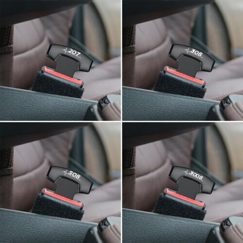 For Peugeot 206 207 306 308 407 508 3008 Car Belt Buckles Car Seat Safty Belt Alarm Canceler Stopper