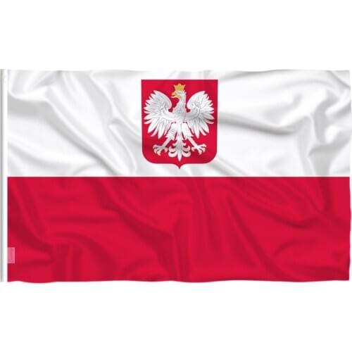 Candiway The Republic Of Poland Eagle flag polish flags white red EU Indoor Outdoor 90*150cm Poland flags Home Decoration