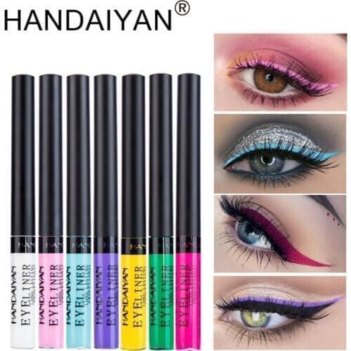 HANDAIYAN Professional Long Lasting Waterproof Eyeliner Shimmer Eye Liner Women Beauty Lip Makeup Cosmetic Glitter Eyeshadow