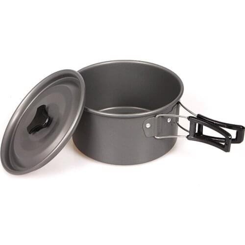 Camping Cookware Pots Cooking Equipment Camp Backpacking Gear for Hiking Fishing Picnic Outdoor Lightweight