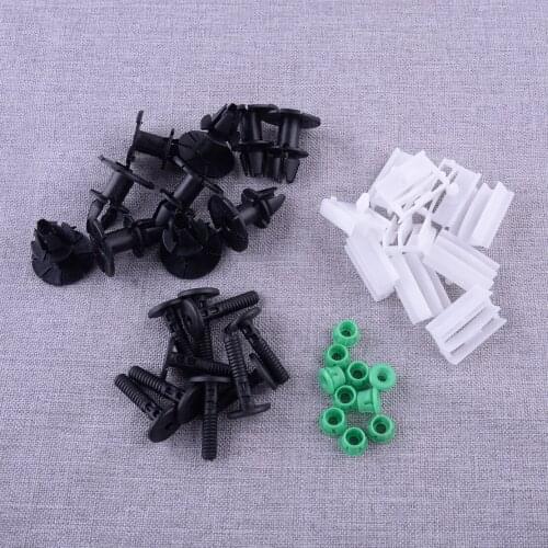 40Pcs Car Side Skirt Fitting Kit Full Set Of Clips ABS Fit for BMW 3 Series E90 E91 Saloon & Estate New