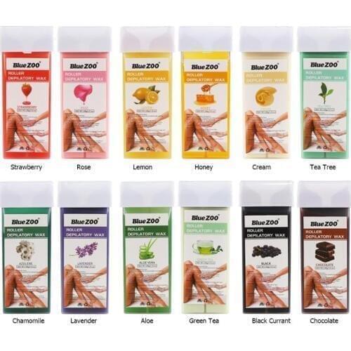 Hair Removal Cream 100g Depilatory Wax Cartridge 12 Flavor Roll-On Hot Hair Removal For Women And Men