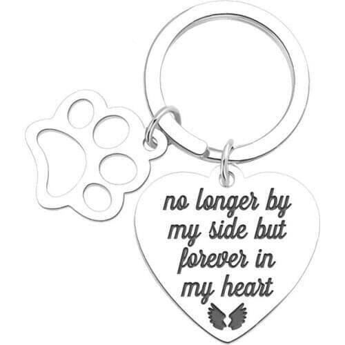 Pet Memorial Gift for Dogs Cats Loss of Pet no longer by my side but forever in my heart DIY Crafts Tags Remembrance Gift