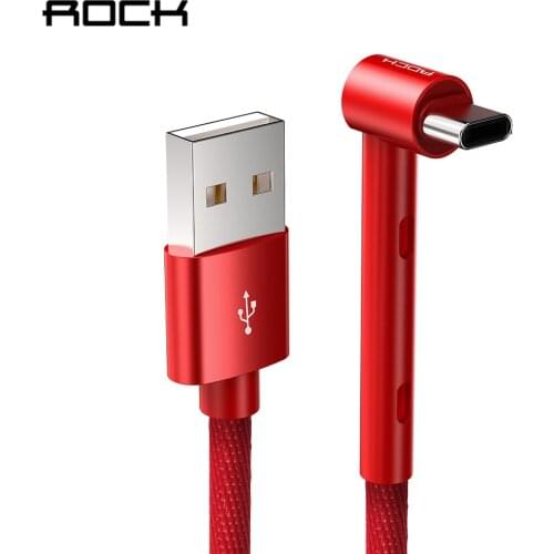 ROCK Metal Holder USB Type C Cable for Phone Cable Fast Charging Stand for Samsung Galaxy S8 Nexus 5X Xiaomi OnePlus Macbook