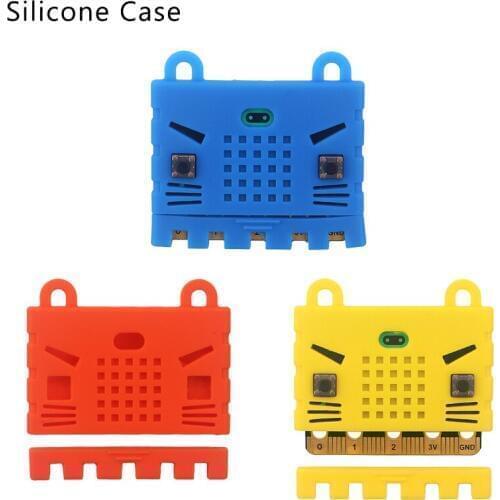 Micro:bit Silicone Case Protective Box Prevent Short Circuit Cute Red Yellow Blue Shell for BBC Micro:bit