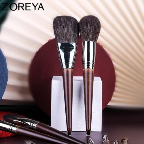 ZOREYA Make Up Brush Set Natural Hair Professional 24PCS Makeup Brushes with Sandalwood Handle