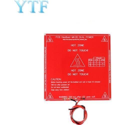 3D Printer Part DIY Hot Bed Heating Platform Dual Voltage PCB MK2 b214x214 110 Degrees