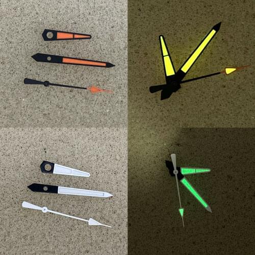 Watch Movement Luminous Hands Needles For NH35/NH36 Movement Replacement Accessories Orange/White Optional
