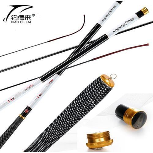 Telescopic Carp Fishing Rod Superhard Carbon Fiber Fishing Pole Stream Rod Hand Pole 3.6 4.5 5.4 6.3 7.2 Meter