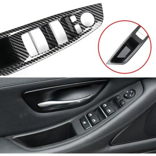 LHD RHD For BMW 5 series F10 F11 2010-2017 Beige Black Car Interior Inner Door Handle Panel Pull Trim Cover Auto Accessories