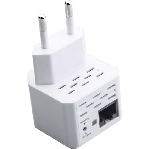 W D-609U 300Mbps Wireless Wifi Repeater Signal Booster EU Plug Blue wireless transmission rate up to 300Mbps