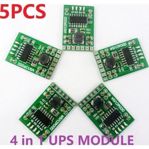 5x DD06CVSA 4 in 1 2.1A 4.2V Charge Discharger DC-DC Boost Converter 3.7V to 5V Mobile Power Diy Power Supply Module