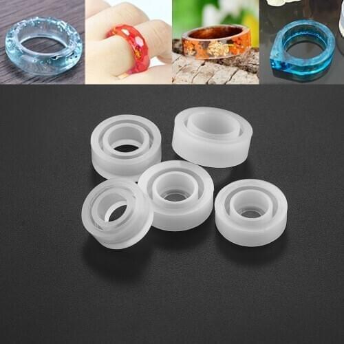 1Pcs Cat Ear Rings Resin Epoxy Molds Mixed Size Silicone Casting Molds Tool For DIY Jewelry Making Findings Supplies Accessories