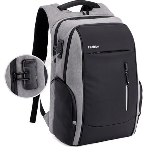 17/15.6 inch Travel Laptop Backpack Anti Theft Laptop Backpack USB Charging Port Water Resistant College School Bag Men Women