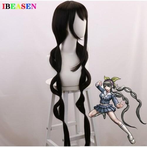 Anime 120cm Danganronpa Chabashira Tenko Cosplay Wig Chabashira Tenko Role Play Styled Braid Hair Costumes
