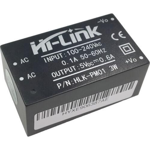 Free shipping 25pcs Hi-Link ac dc 5v 3w Buck Step Down Power Supply Module Converter Intelligent household switch power module