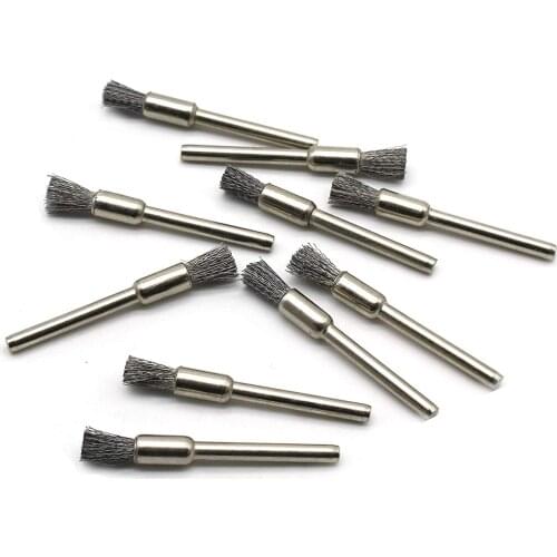 Free ship Steel Wire drill Brushes dremel accessories polishing Brush dremel tools accessories for Mini drill burr brushed wheel
