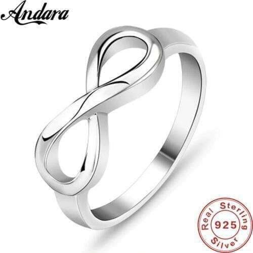 Brand Jewelry 100%925 Sterling Silver Ring Simple Cross 925 Silver Ring Girl Religious Jewelry