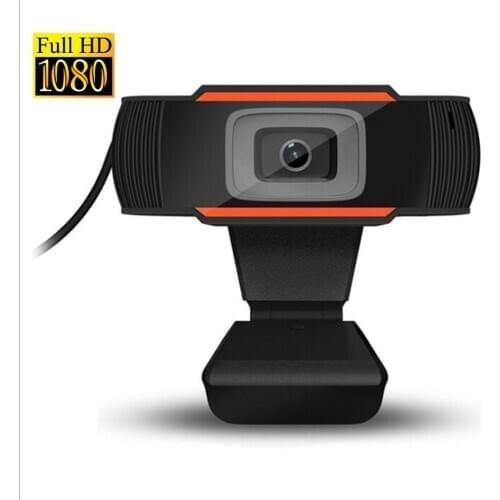 HD Webcam 1080p USB Camera Rotatable Video Recording Web Camera with Microphone For PC Computer