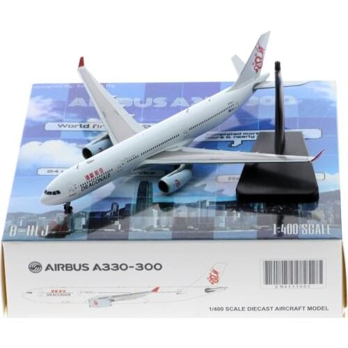 1:400 Alloy Collectible Plane JC Wings EW4333003 Dragonair Airbus A330-300 Diecast Aircarft Jet Model Reg#B-HLJ With Stand