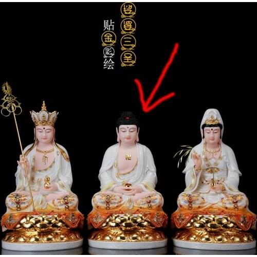 2021 TOP high-grade Handmade gilding Omnipotent Sakyamuni Buddha statue home family bless efficacious Worship FENG SHUI Talisman