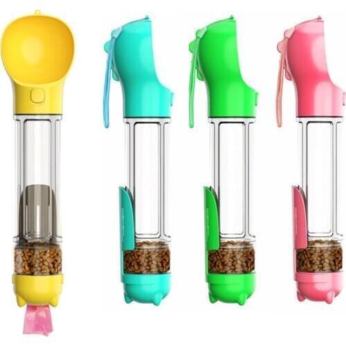 Pet Feeders Dog Cat 500ml Portable Multifunctional Traveling Water Food Cup+toilet Bag Box + Dog Food Box Pet Supplies