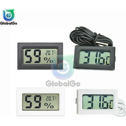Mini Digital LCD Indoor Convenient Temperature Sensor Thermometer Hygrometer Temperature Humidity Meter Measuring Tool