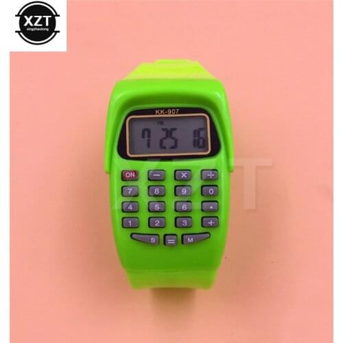 Mulitifunction Casual Silicone Digital Calculator With LED Watch Sports For Children Multifunction Calculating