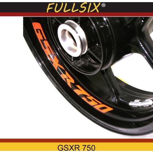 Motorcycle Wheel Sticker Decal Reflective Rim Bike Motorcycle Suitable for SUZUKI GSX R750