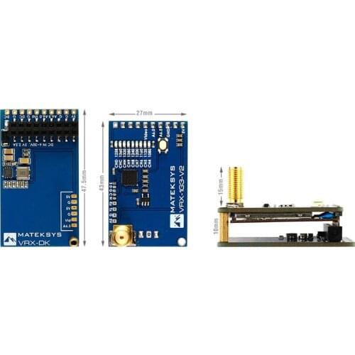 New style MATEKSYS Matek System VRX-1G3-V2 1.2/1.3GHz 9CH Wid Band FPV Receiver Video Receiver RC FPV Drone Long Range