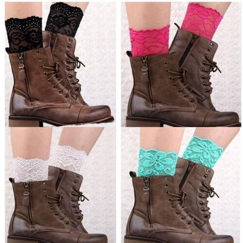 Sexy Womens short Lace Ballet Dance Warm up knitted booty Gaiters Boot Cuffs Boot Covers 20pair/lot #392