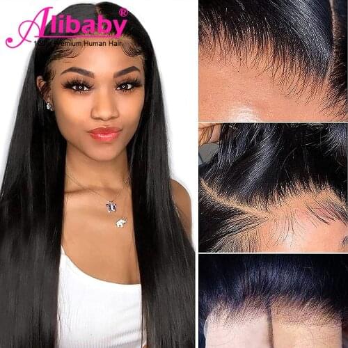 HD Transparent Lace Straight Lace Front Wigs 150% Bone Straight Human Hair Wig Remy 4×4 Front Human Hair Wigs For Women Hair