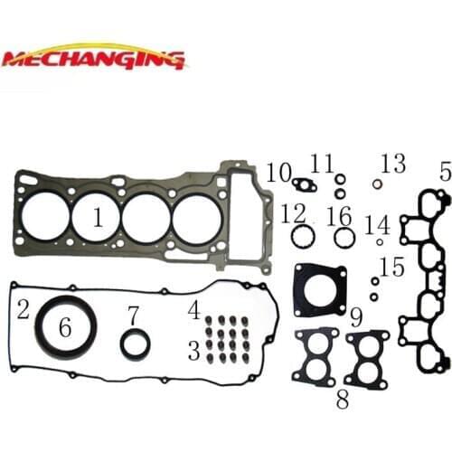 QG18DE For NISSAN ALMERA SENTRA SUNNY Engine seal Gasket sets Enging Rebuilding kits Full Set Engine Gasket 10101-4M785