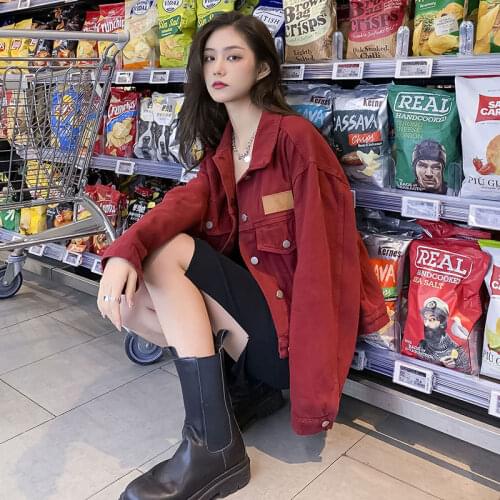 Workwear Denim Jacket Womens Short 2021 Spring New Korean Style Boyfriend Loose Slimming Casual All-Matching Jacket Top