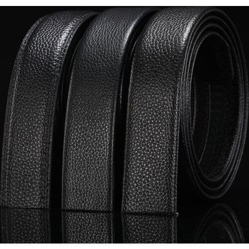 New Style Male Automatic Buckle Belt Without Buckle Belt Brand Mens High Quality Mens Authentic Belt Jeans Leather Belt Mens