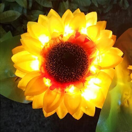 Solar sunflower light Sunflower Style LED Lawn for Outdoor Garden Courtyard Outdoor garden powerful outdoor solar lamps
