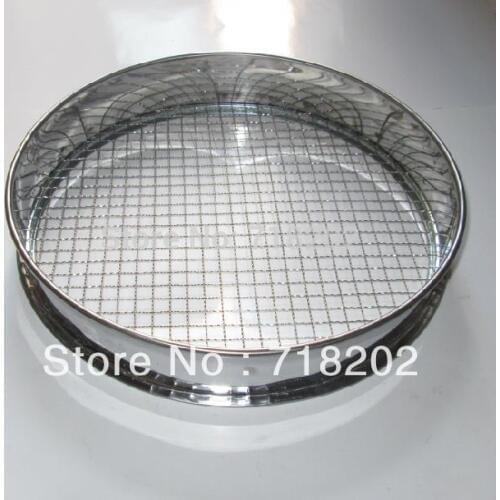 25cm*5cm SS sieve/ sifter standard test sieve(12.5/8mm/6mm/5mm/4mm/3mm/2mm/1.6/1.4/1.2/1/0.9mm) -1pc/lot