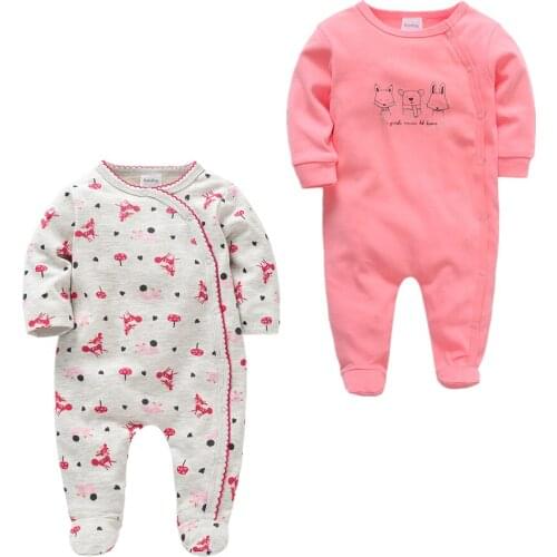Cute cartoon newborn baby girl rompers onesies roupas de bebe nino cotton ropa para bebe infant girl jumpsuit overalls